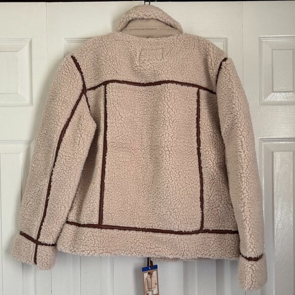 BEARPAW Ladies' Moto Shearling Jacket NEW WITH TAGS - Picture 6 of 7